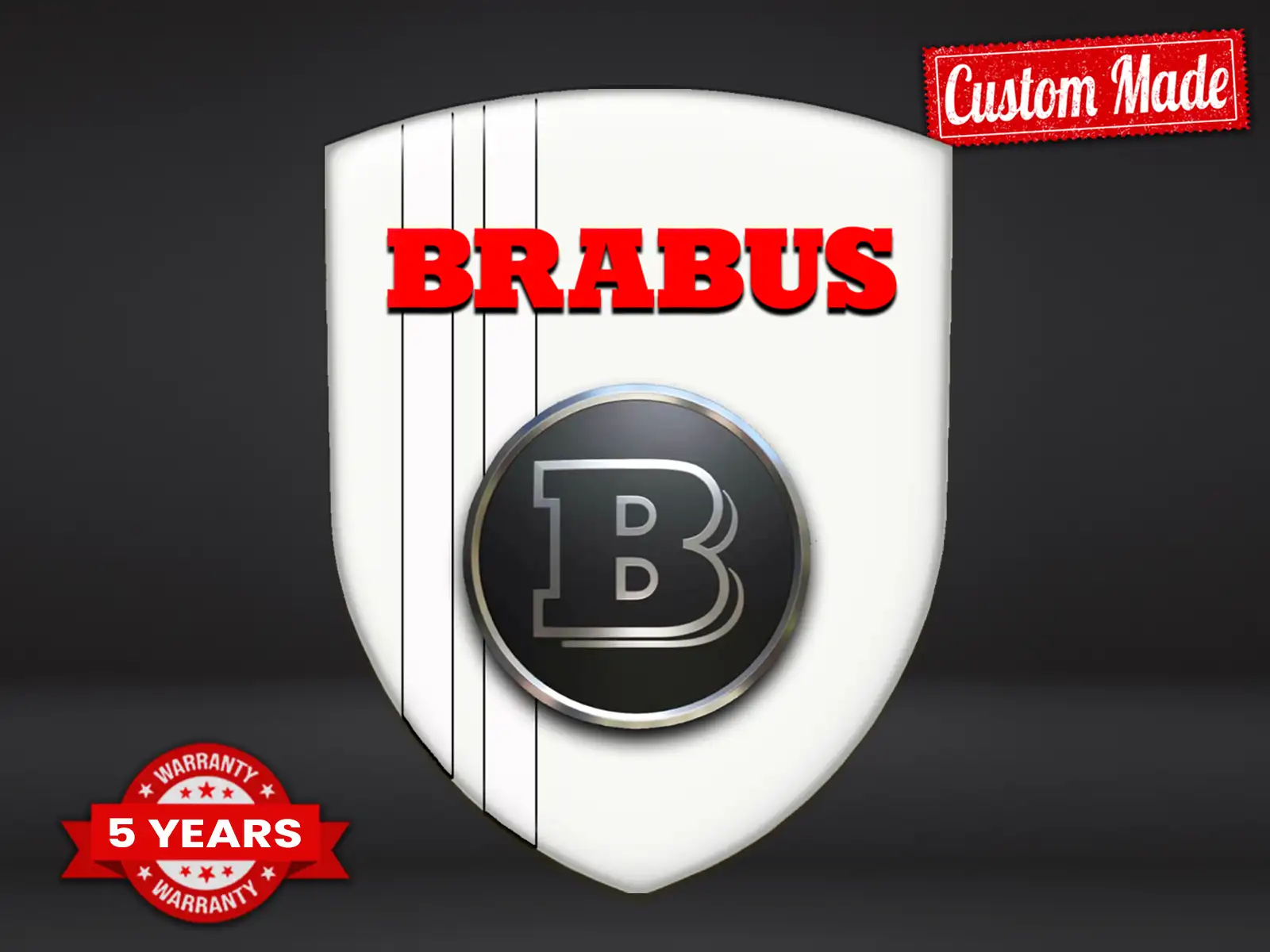 Brabus Parachoques Impresión Carreras Lujo Profesional Estilo